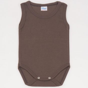 Brown sleeveless bodysuit | liloo