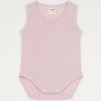 Body maiou bumbac organic roz melange | liloo