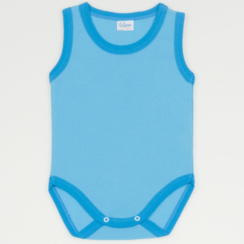 Turquoise sleeveless bodysuit | liloo