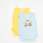 Baby bodysuit type tank top model for boys, set of 3 pieces at | liloo