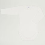 White blanc de blanc long-sleeve bodysuit | liloo