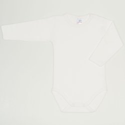 White blanc de blanc long-sleeve bodysuit 