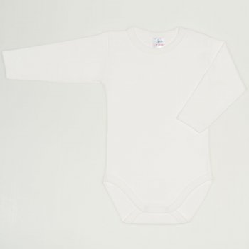 White blanc de blanc long-sleeve bodysuit 