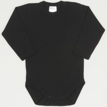 Black long-sleeve bodysuit