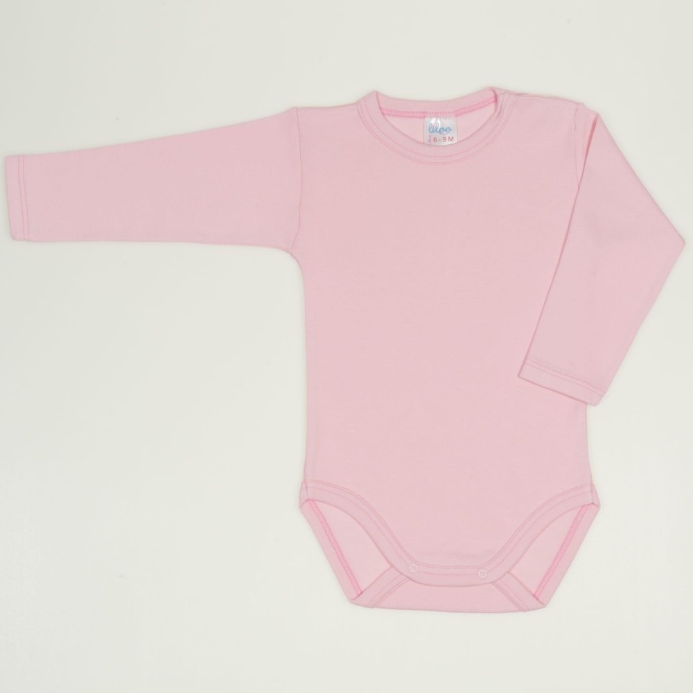 Orchid pink long-sleeve bodysuit  | liloo