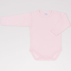 Pink long-sleeve bodysuit - premium multilayer material with model