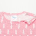 Salmone long-sleeve bodysuit with sea horses print | liloo