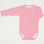 Salmone long-sleeve bodysuit with sea horses print | liloo