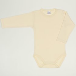 Vanilla custard long-sleeve bodysuit