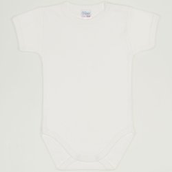 Blanc de blanc short-sleeve bodysuit