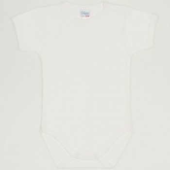 Blanc de blanc short-sleeve bodysuit