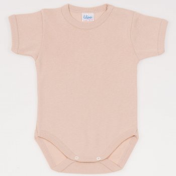 Dark beige short-sleeve bodysuit