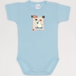 Body maneca scurta bleu petit four imprimeu catelus | liloo