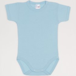 Blue petit four short-sleeve bodysuit