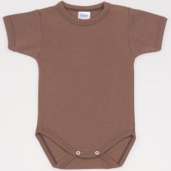 Brown short-sleeve bodysuit