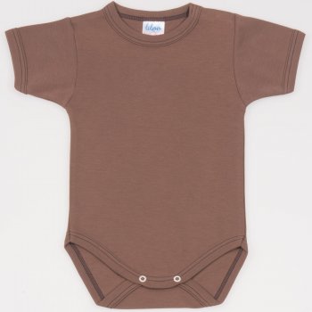 Brown short-sleeve bodysuit | liloo