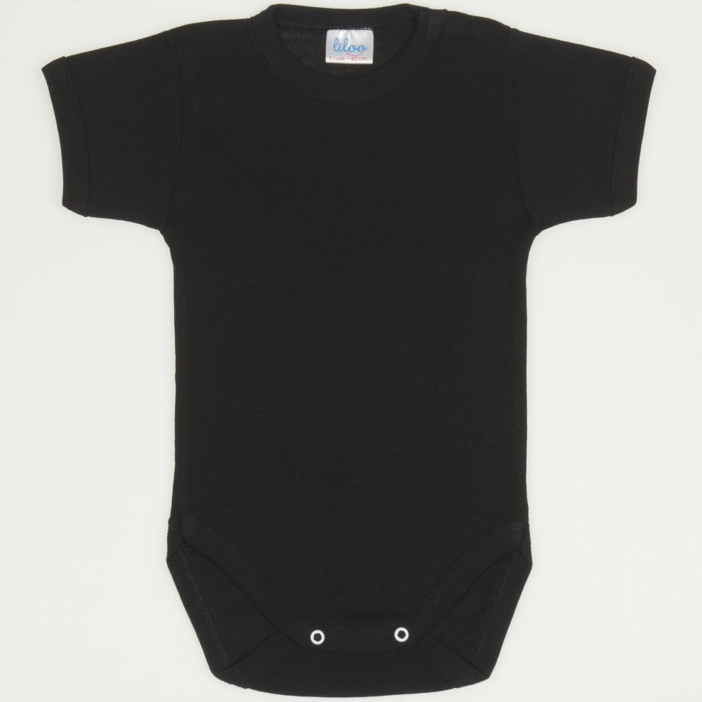 Black short-sleeve bodysuit | liloo