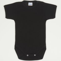 Black short-sleeve bodysuit