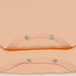 Peach fuzz short-sleeve bodysuit with turtle print | liloo