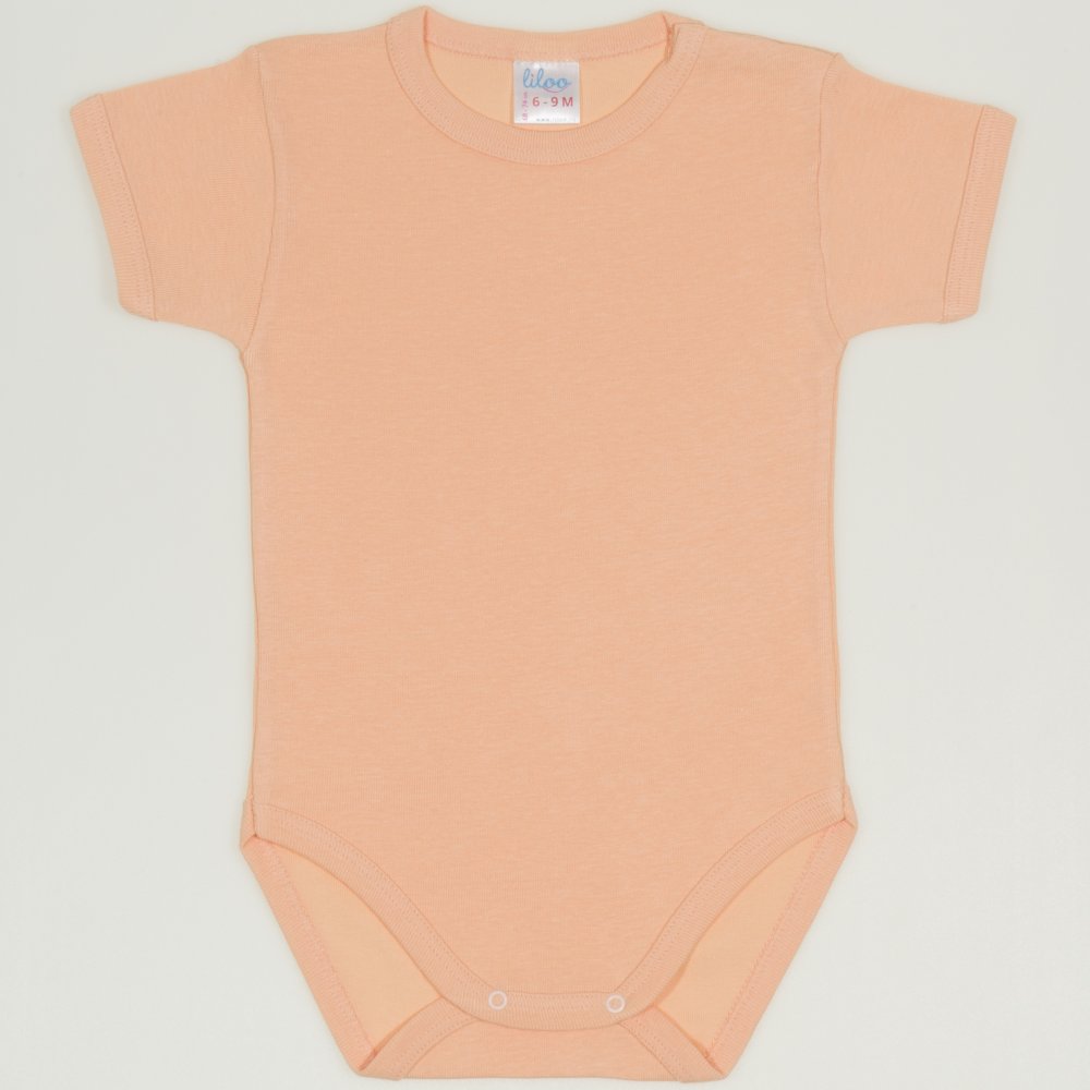 Peach fuzz short-sleeve bodysuit | liloo