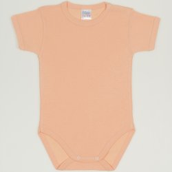 Peach fuzz short-sleeve bodysuit