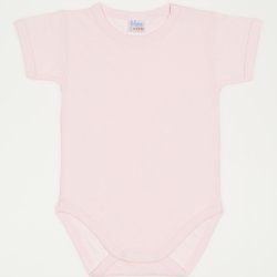 Pink short-sleeve bodysuit - premium multilayer material with model