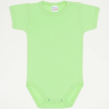 Summer green short-sleeve bodysuit