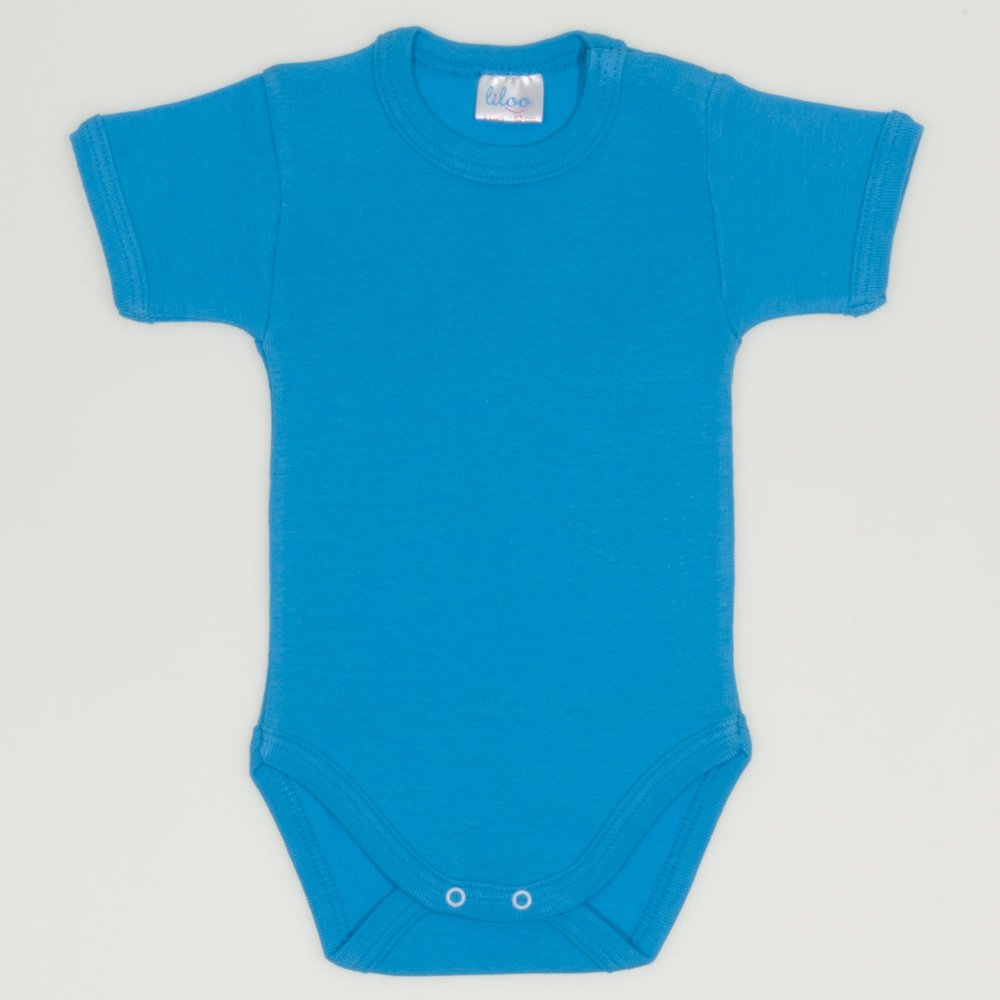 Turquoise short-sleeve bodysuit | liloo