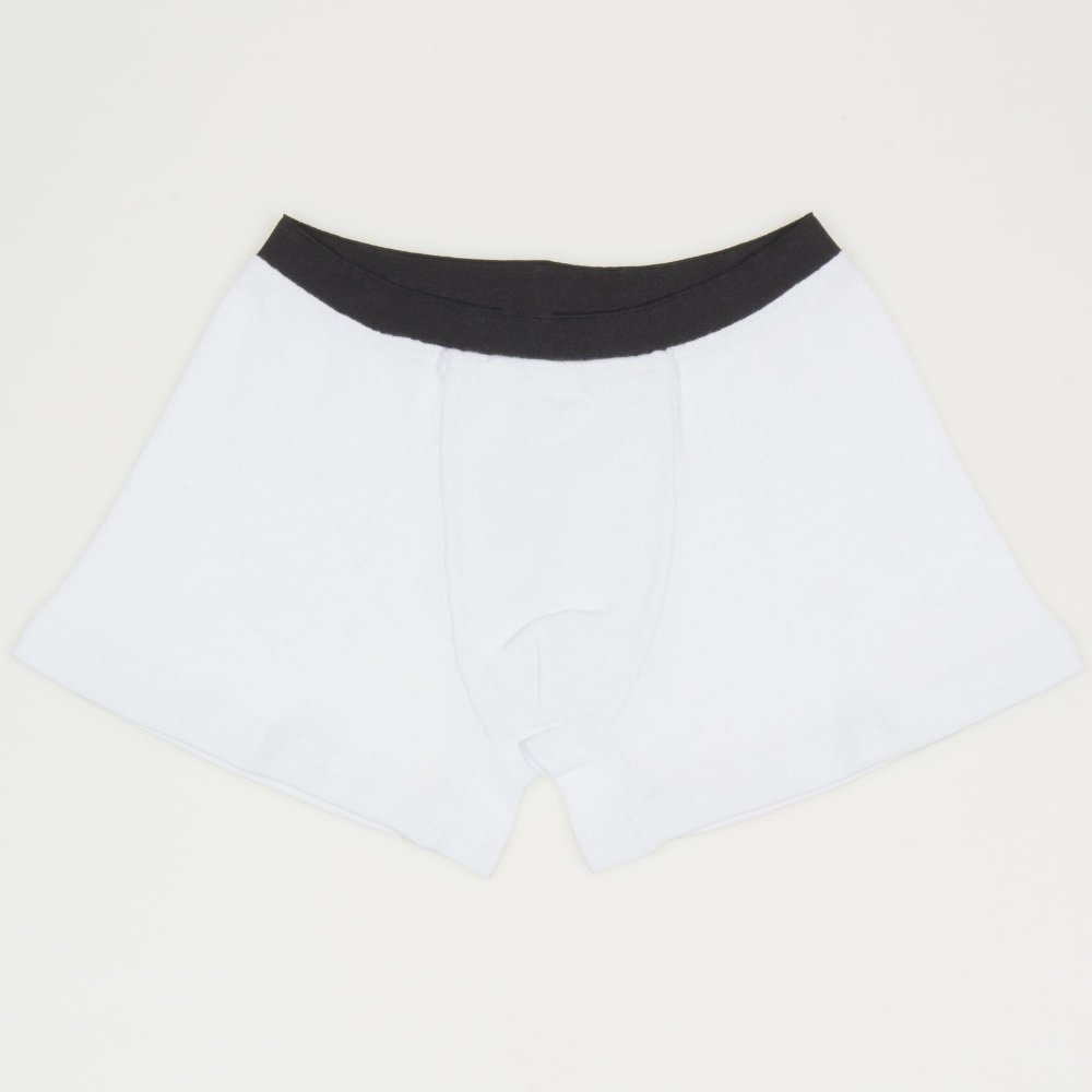 White boxer briefs with black waistband | liloo