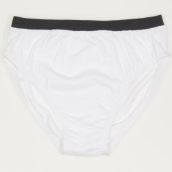 White briefs with black waistline