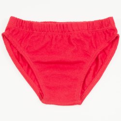 Red organic cotton panties
