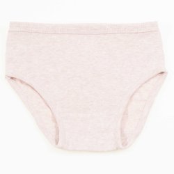 Pink melange organic cotton girl's panties