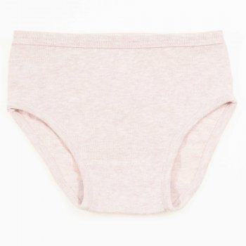 Pink melange organic cotton girl's panties