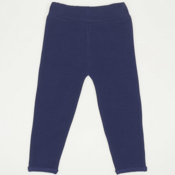 Dark blue thick leggings for baby