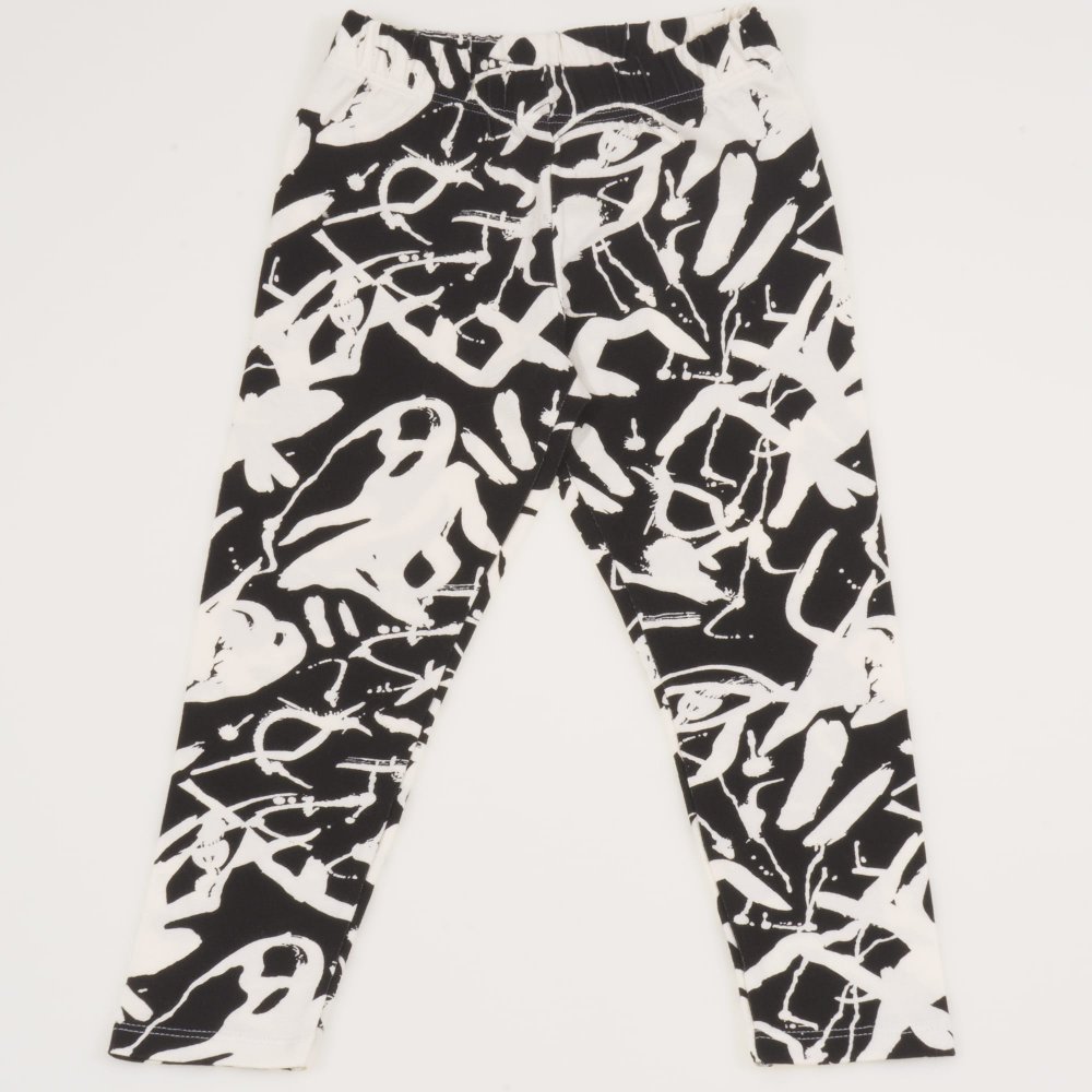 Leggings with white and black print | liloo