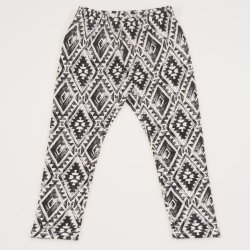 Leggings with geometric print