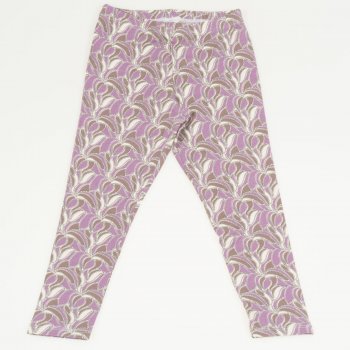 Light purple leggings with flower print