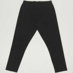 Black leggings with white dots print