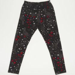 Black leggings with stars print