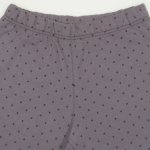 Dark purple short leggings with dots print | liloo