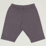 Dark purple short leggings with dots print | liloo