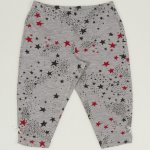 Grey capri leggings with stars print | liloo