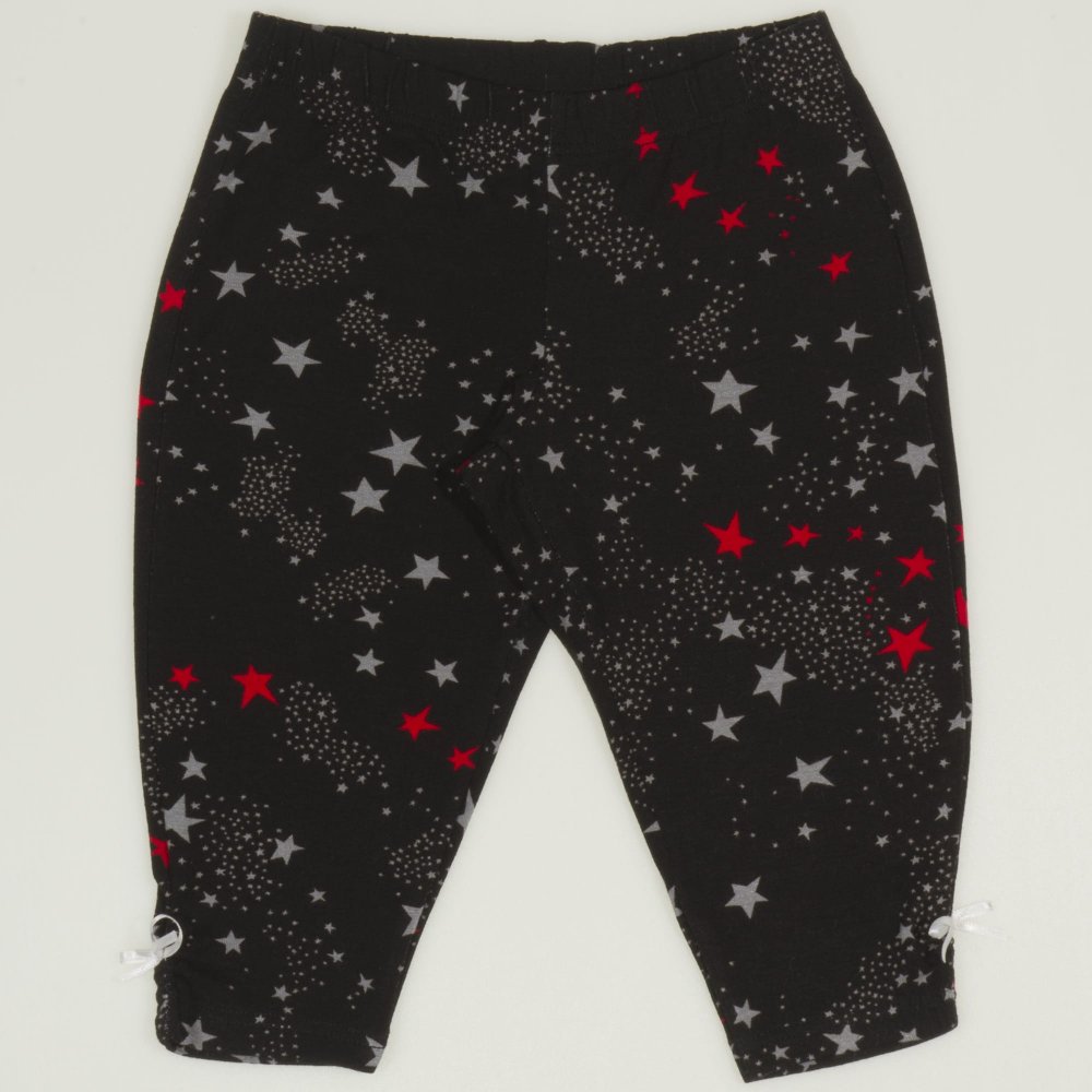 Black capri leggings with stars print | liloo