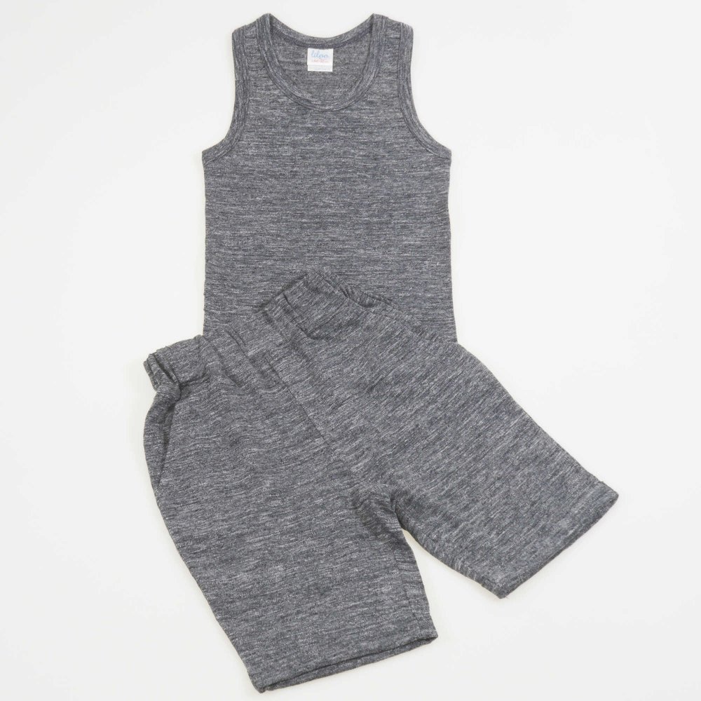 Dark gray summer suit liloo