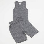 Dark gray summer suit liloo