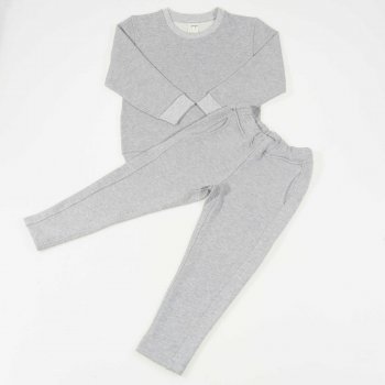 Costum trening bumbac organic gri