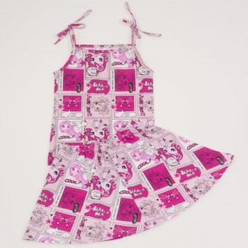 Little girl outfit - print "cool blah blah blah"