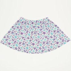 Cream colored skirt with flowers allover print