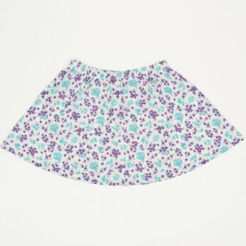 Cream colored skirt with flowers allover print