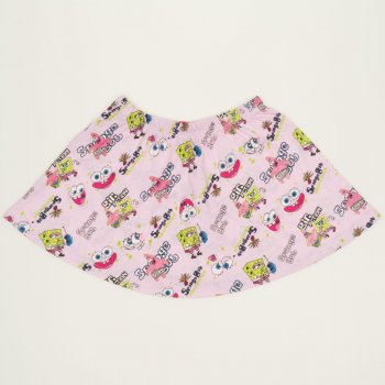 Pink skirt with Sponge Bob print  | liloo